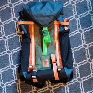 Topo Designs Mountain 16L Pack, Pond Blue/Olive